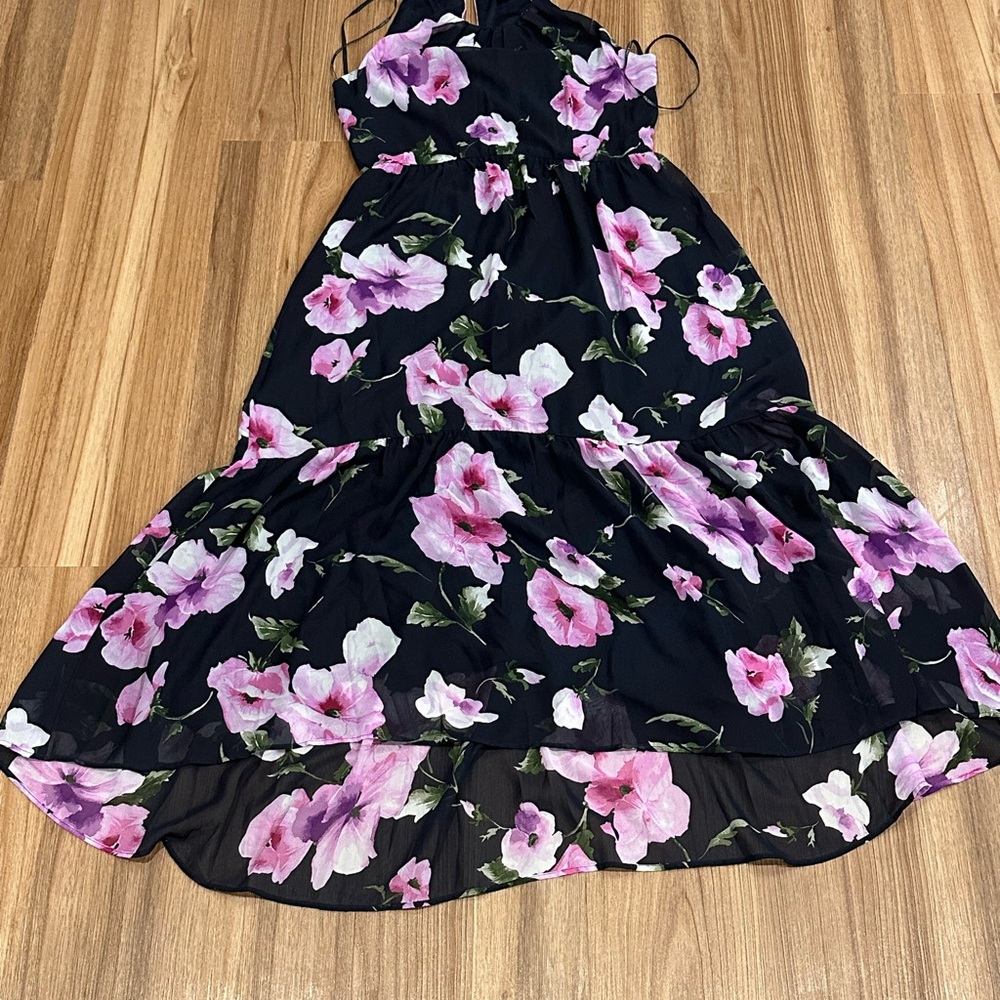 Vince Camuto Black and Pink Dress